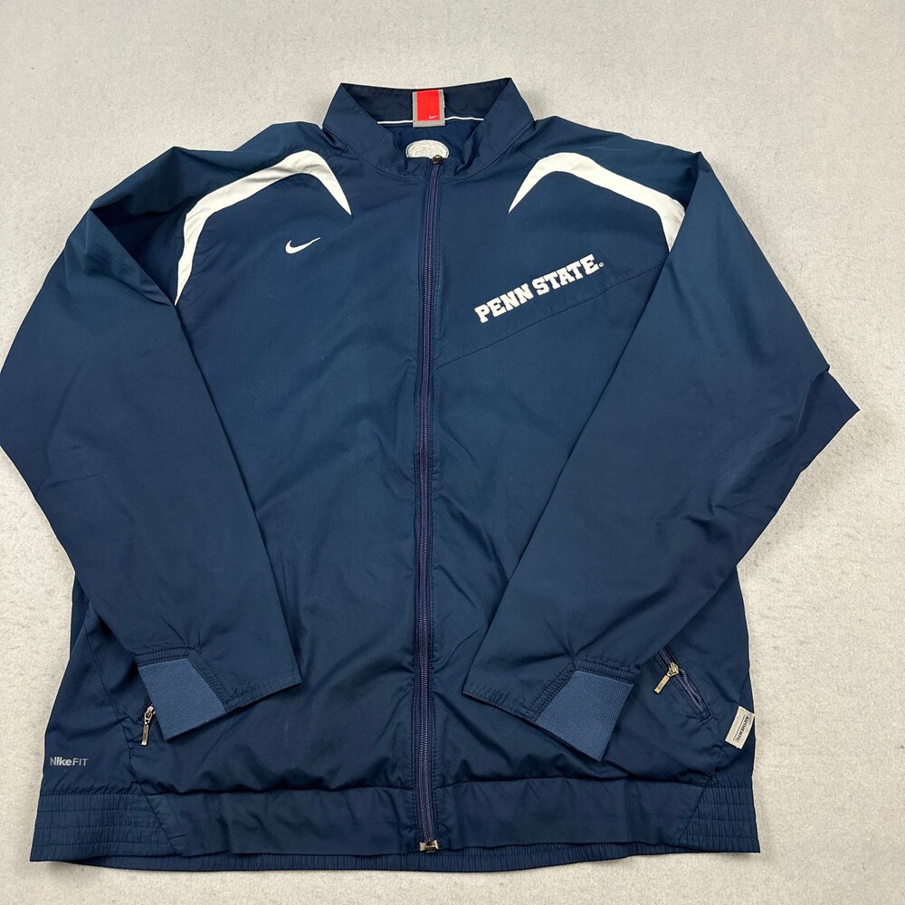 Vintage Penn State Nittany Lions Jacket Men Large Blue Nike Fit Storm Y2K 2000s